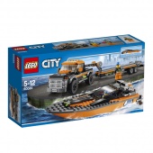 Конструктор LEGO CITY Внедорожник 4x4 с гоночным катером